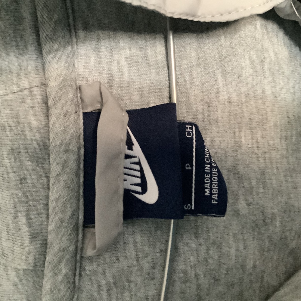 Nike Full Zip Track Top - Size S - Grey Marl - Fitted - Cotton - P2P 18” - Picture 9 of 9